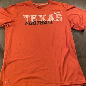 Nike dri fit Texas Longhorns football tee shirt